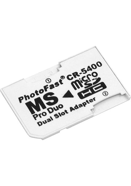 Mikro Sd Memory Stick Pro Duo Kart Okuyucu Psp ile Uyumlu Ms Pro Duo Kartı Adaptörü Çift Yuvalı Tf Bellek Mini Sd Kart Dönüştürücü Beyaz (Beyaz) indirimleri