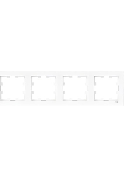 Karre 55 Beyaz Dörtlü Çerçeve