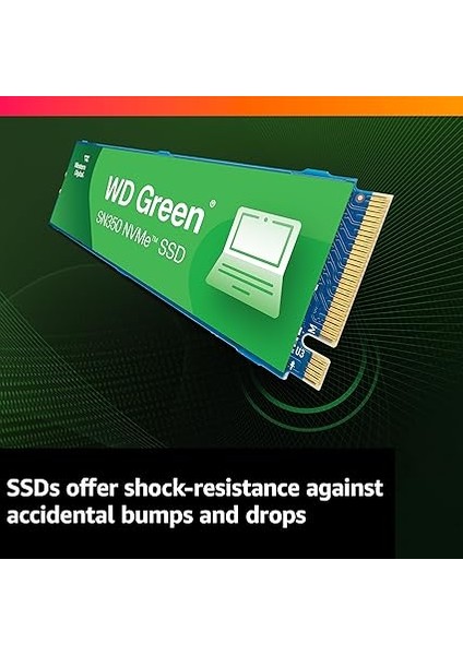 Digital Wd SN350 1tb Nvme Dahili SSD Katı Hal Sürücüsü - Gen3 Pcıe, Qlc, M.2 2280, 3.200 Mb/s'ye Kadar, Yeşil indirimleri