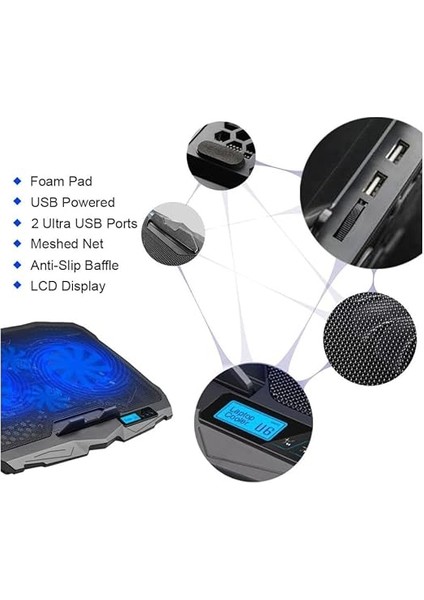 S18 Yükseklik Ayarlı 4 LED Fanlı Ayarlanabilir Laptop Soğutucu Notebook Standı modelleri