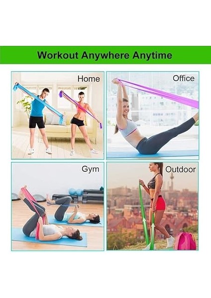Direnç Bantları, Tpe Malzeme Streç Bantları, Iyileşme Için Elastik Egzersiz Bantları Seti, Egzersiz Bantları, Fizik Tedavi, Yoga, Pilates, Rehabilitasyon, Fitness, Kuvvet Antrenmanı indirimleri