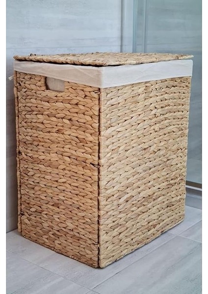 Dikdörtgen Katlanabilir Hasır Bambu Kirli Çamaşır Sepeti CL-11046 indirimleri