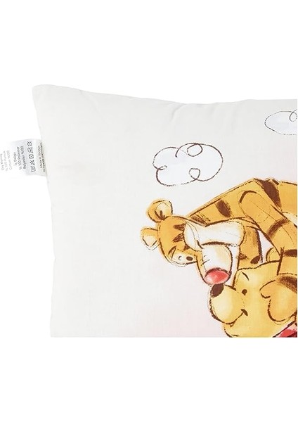 Disney Winnie The Pooh Lisanslı Karakter BASKILI%100 Pamuk Kırlent, Çok Renkli, 40X40 cm fırsatları
