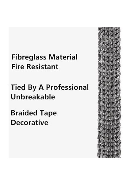 Şömine Sızdırmazlık Bandı, Sızdırmazlık Bandı, Kendinden Yapışkanlı, Çarpışma Önleyici Gri Sızdırmazlık Bandı, Cam Elyafı, 600°C'YE Kadar Isıya Dayanıklı, Şömine, Soba Borusu, Şömine Kapısı, Baca indirimleri