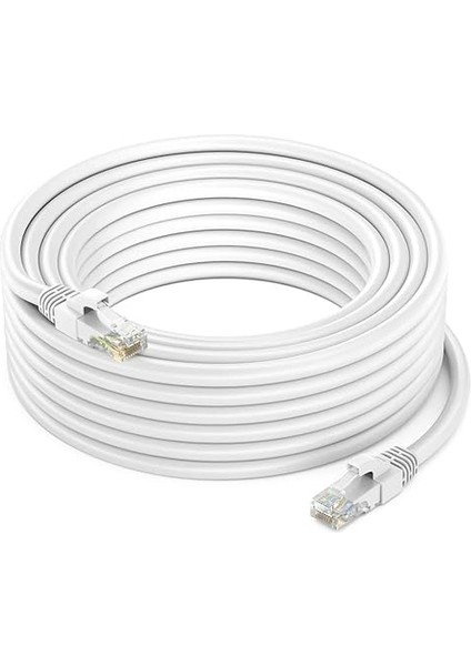 Ethernet Yüksek Hızlı Veri Akışı Kablosu Internet Bilgisayar, Laptop Network Lan Bağlantı Data Kablosu 10/100/1000 Mbps Gigabit Ağlar Için Fiber Hızı Maksimum Hız, Performans (CAT6E, 15 Mt)