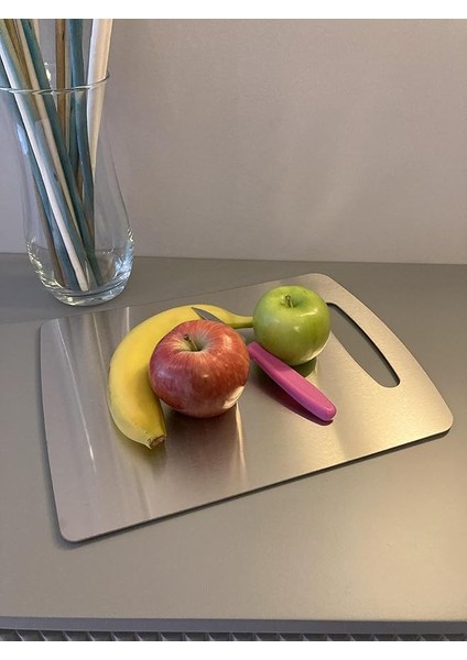Çelik Kesme Tahtası 32.5cm x 24CM