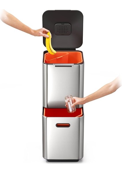 Joseph Totem Çöp Kovası, Paslanmaz Çelik, 40 Litre modelleri