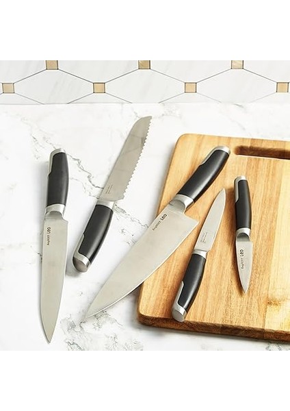 Leo 18/10 Çelik Bıçak Bloğu 6 Parça Seti modelleri