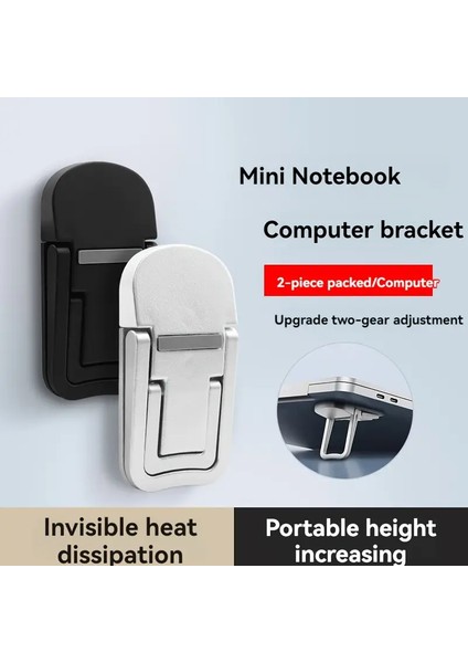 2 Kademeli Notebook Standı – Katlanabilir, Taşınabilir Laptop Tutucu, Kaymaz Taban Bilgisayar Yükseltme Standı fırsatları
