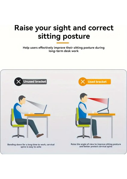 2 Kademeli Notebook Standı – Katlanabilir, Taşınabilir Laptop Tutucu, Kaymaz Taban Bilgisayar Yükseltme Standı indirimleri