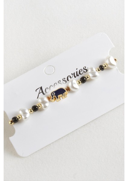 Fil Boncuk Inci Makrome Ip Bileklik