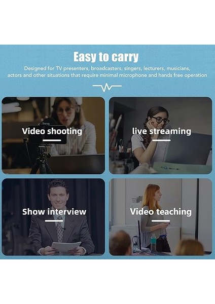 Kulak Kancalı Mikrofon, Taşınabilir Kablolu Kulaklık Mikrofonu 6,35 mm Arabirimli Ergonomik Dinamik Mikrofon, 5m/16,4ft Uzun Kablo, Tv Programı Sunucuları, Yayıncılar, Şarkıcılar Için indirimleri