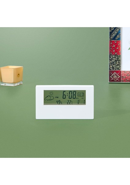 Deco Dijital Saat - Beyaz