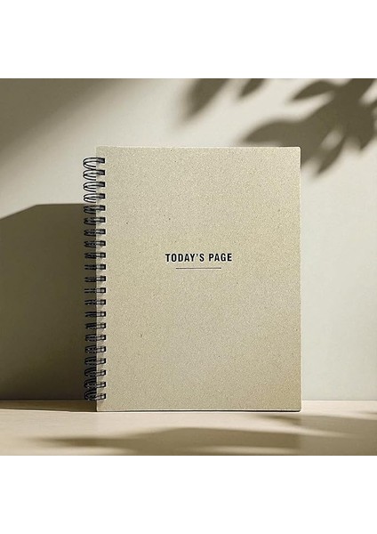 Tanıtım Tarihsiz 6 Aylık Günlük Planlayıcı | Spiralli Sert Kapaklı Organizer Not Defteri | 204 Sayfa | 22 x 28,5 cm