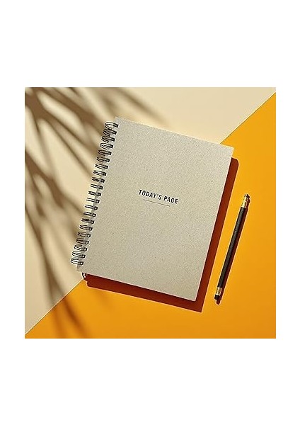 Tanıtım Tarihsiz 6 Aylık Günlük Planlayıcı | Spiralli Sert Kapaklı Organizer Not Defteri | 204 Sayfa | 22 x 28,5 cm fiyatları
