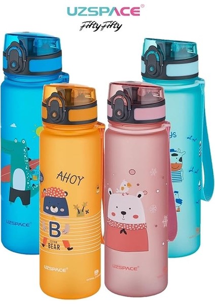 Figürlü 500 ml Tritan Çocuk Su Matarası fırsatları