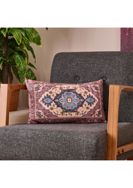 Soft Etnik Desenli Kırlent - Renkli - 30X50 cm