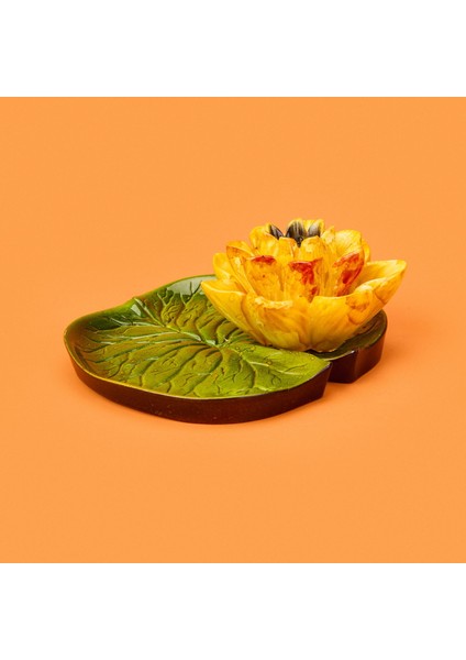 Deco Lotus Dekoratif Tabak - Sarı - 12 cm fiyatları