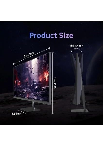 H25T7 24.5" 180 Hz (Hdmı + Dısplay Port) 1920×1080 Freesync Full Hd Fast IPS Flat Monitör fırsatları