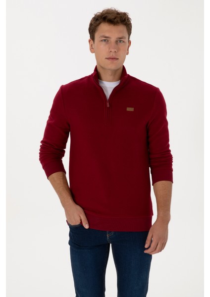 Erkek Bordo Sweatshirt 50313802-VR014