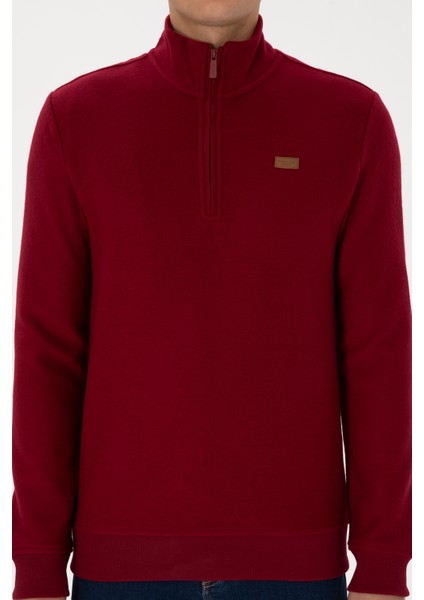 Erkek Bordo Sweatshirt 50313802-VR014