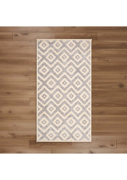 Soft Lomond Dekoratif Halı - Gri - 80X150 cm