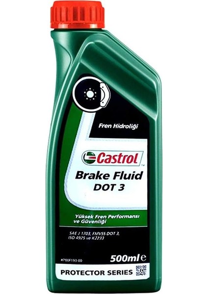 Brake Fluid Dot 3 500 ml Fren Hidrolik Sıvısı