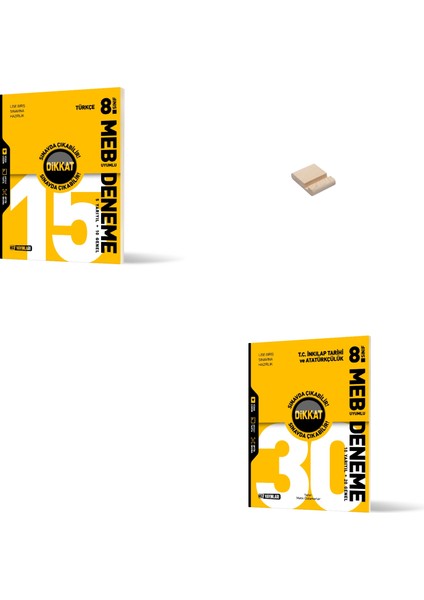 Hız Lgs 8. Sınıf Türkçe ve Inkılap Meb Uyumlu Deneme Sınavı + Telefon Standı