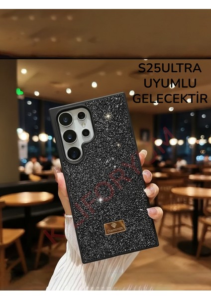 Samsung Galaxy S25ULTRA Kılıf Diamond Lüx Taşlı Parıltılı / Içi Kadife Astar – Premium Serisi