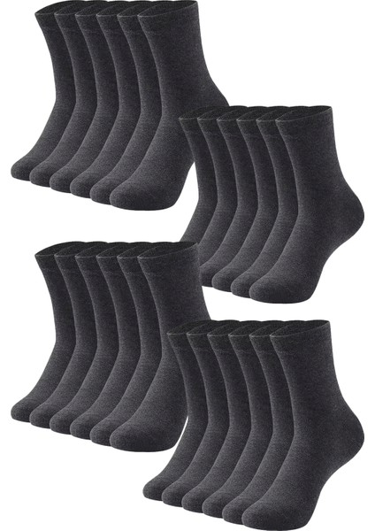 24'lü Erkek Pamuklu Düz Uzun Çorap – Ter ve Koku Önleyici