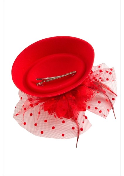 Çiçek Tüylü Dantelli Şapka Toka fiyatları