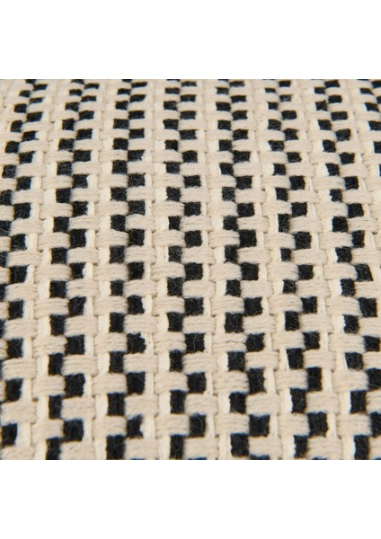 Soft Shiny Kırlent - Bej / Siyah - 30X50 cm fiyatları