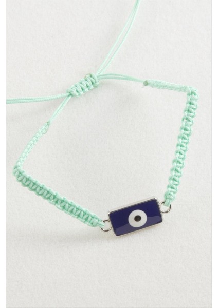 Dikdörtgen Nazar Makrome Örgülü Bileklik fiyatları