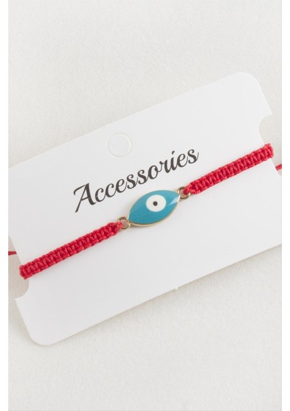 Oval Nazar Makrome Örgülü Bileklik modelleri