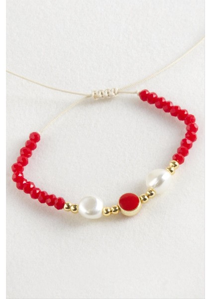 Mineli Inci Kristal Makrome Ip Bileklik fiyatları