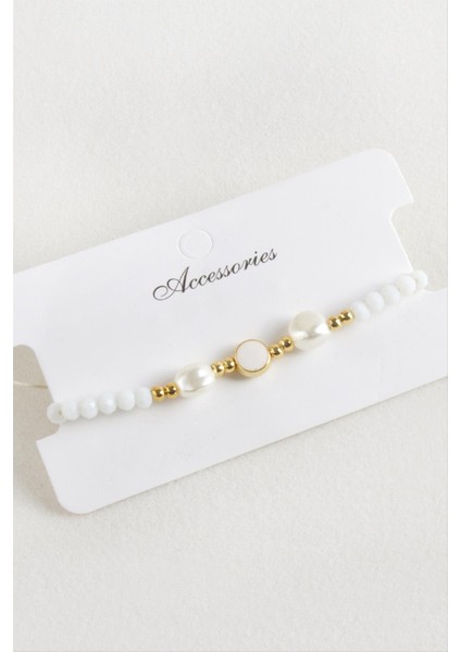 Mineli Inci Kristal Makrome Ip Bileklik fırsatları