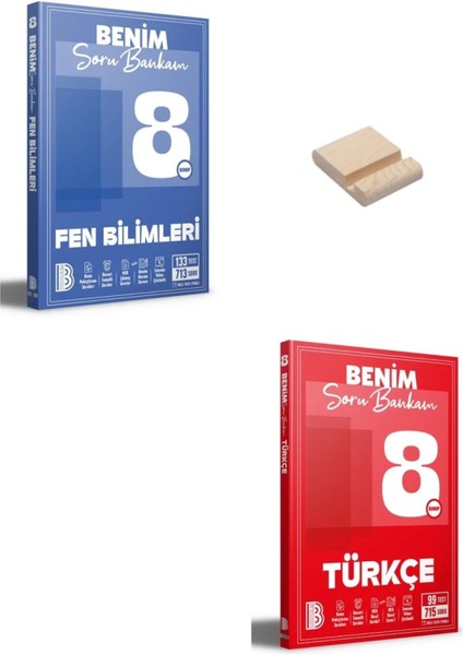 Lgs 8. Sınıf Benim Hocam Fen Bilimleri ve Türkçe Soru Bankası + Telefon Standı