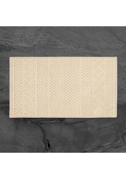 Soft Merry Natürel 2'li Banyo Paspası - Bej - 60X100 cm + 50X60 cm modelleri
