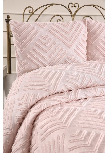 Pine 3 Parça Çift Kişilik Pike Takımı Pudra fiyatları