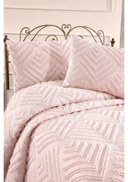 Pine 3 Parça Çift Kişilik Pike Takımı Pudra modelleri