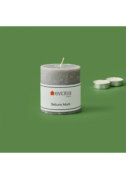 Deco Belluno Mum - Gri - 8 cm fiyatları