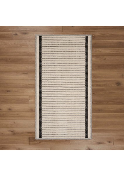 Soft Linya Dekoratif Halı - Ekru - 80X150 cm