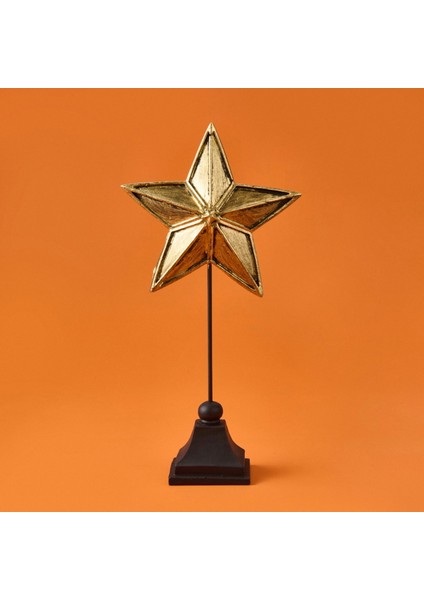 Deco Star Dekor - Siyah / Gold - 33 cm