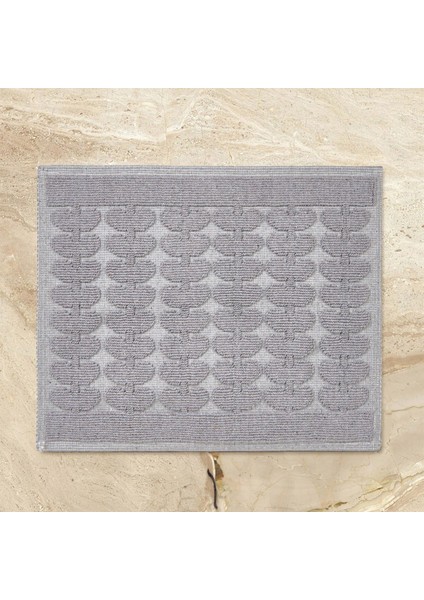 Soft Mosir 2'li Banyo Paspası - Gri - 60X100 cm + 50X60 cm modelleri