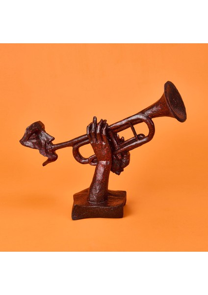 Deco Trompetista Dekor - Kırmızı / Siyah - 27X32 cm fiyatları