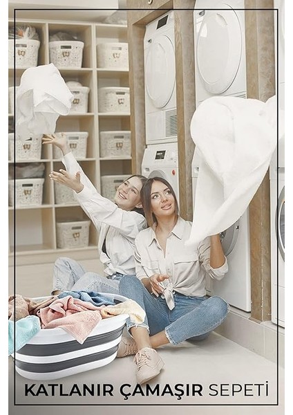 Kapısı Katlanabilir Silikon Akordiyon Çamaşır Sepeti Sele 27 L (27 Litre) modelleri