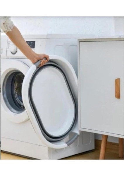 Kapısı Katlanabilir Silikon Akordiyon Çamaşır Sepeti Sele 27 L (27 Litre) fırsatları
