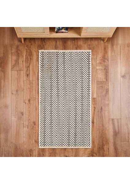 Soft Pirn Halı - Siyah - 80X150 cm