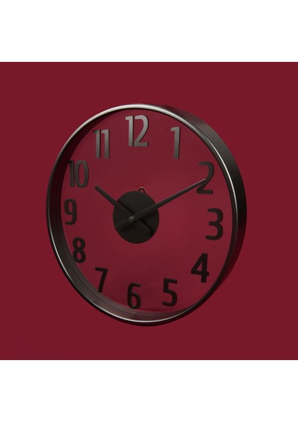 Deco Anthracite Duvar Saati - Antrasit / Şeffaf - 38 cm modelleri