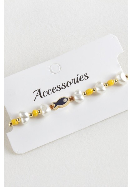 Balık Inci Boncuk Makrome Ip Bileklik fırsatları